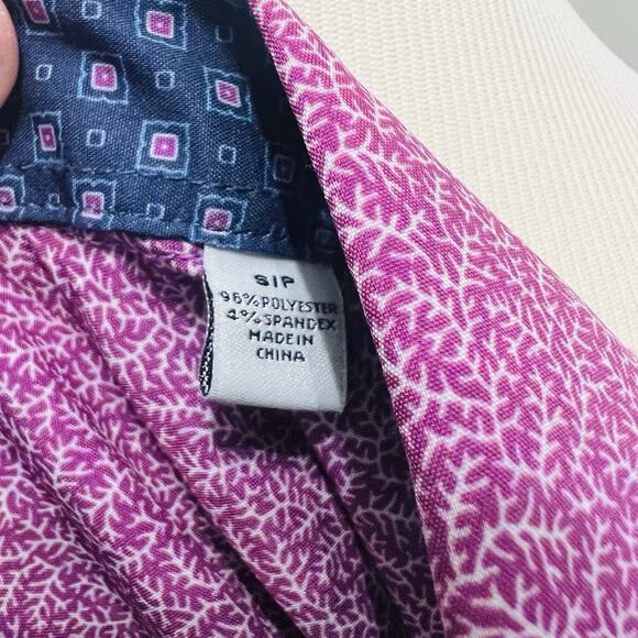 Nick Graham Everywhere Shirt Men’s S Purple White Stretch Modern Fit NWOT - Picture 6 of 6